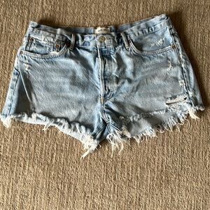 AGOLDE Parker jean shorts